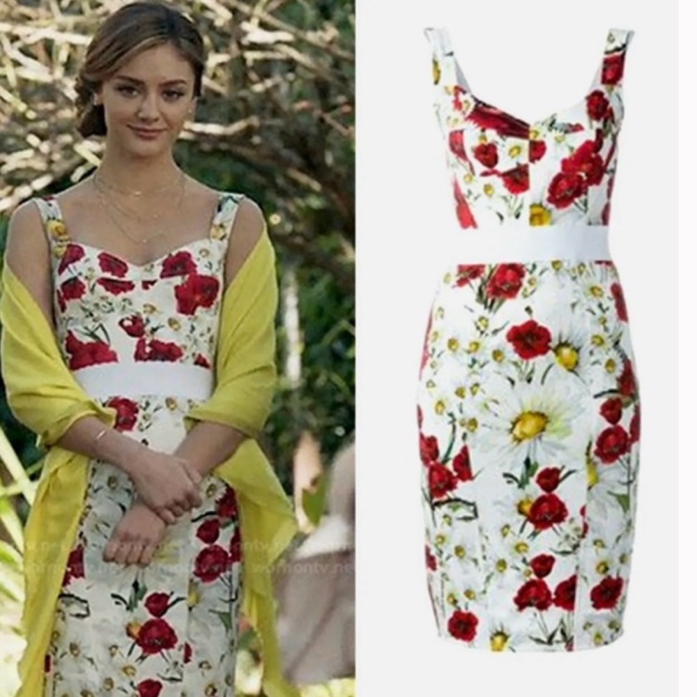 Dolce&Gabbana Poppy  Print Sleeveless Dress size 40 (S)